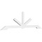 Ekena Millwork Vanguard Architectural Grade PVC Gable Bracket, 108"W x 31 1/2"H x 2"D x 4"F, 7/12 Pitch GBP108X32X0204VAN00 - alternate 1